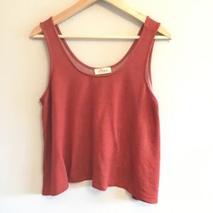 Red Flowy Tank Top